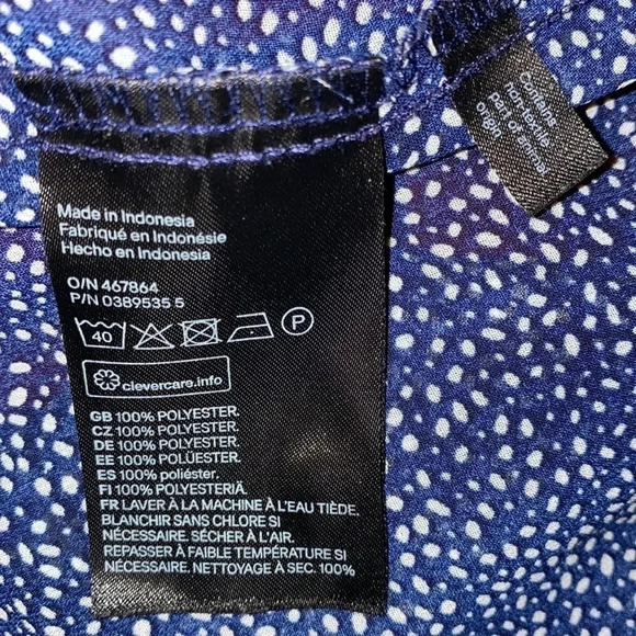 H&M Polka  Dot sleeveless Shirt blouse 10 - Picture 6 of 12